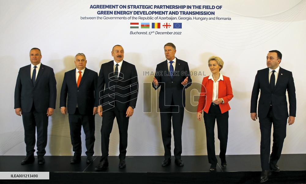 ROMANIA-BUCHAREST-AGREEMENT ON GREEN ENERGY