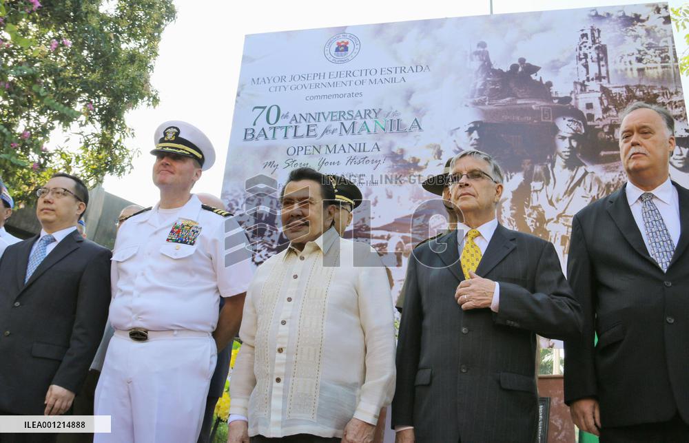 Philippines marks 70th anniversary of 'Battle for Manila'