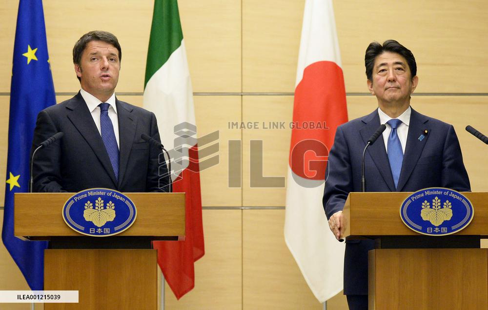 Italian prime minister in Japan