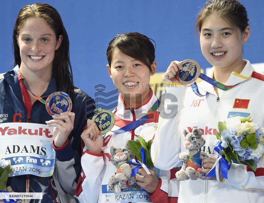 Hoshi 1st Japanese woman ever to win world swim gold