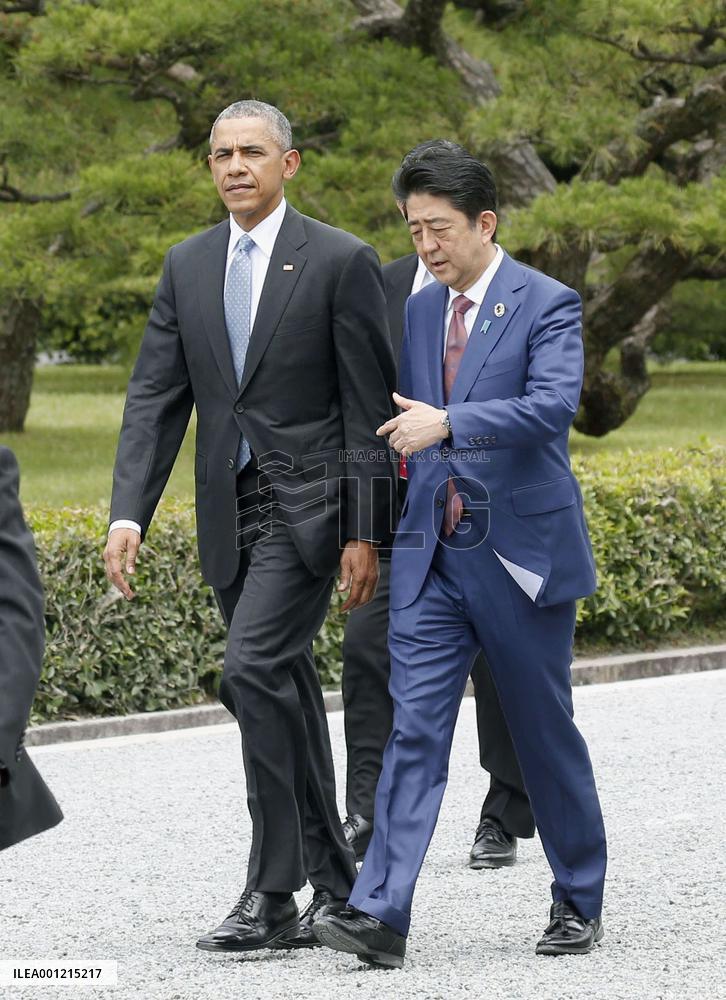 G-7 summit begins, focus on global growth