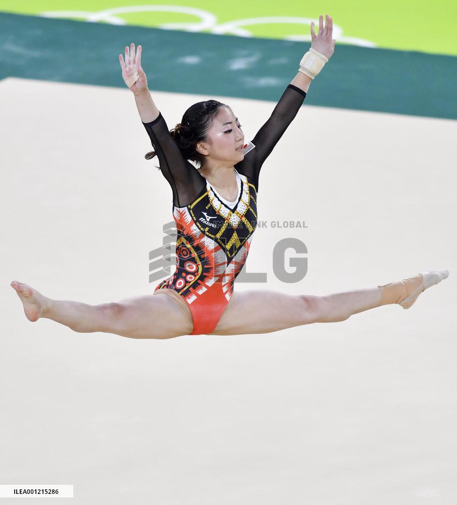 Gymnastics: Japan's Teramoto 8th in women's all-around