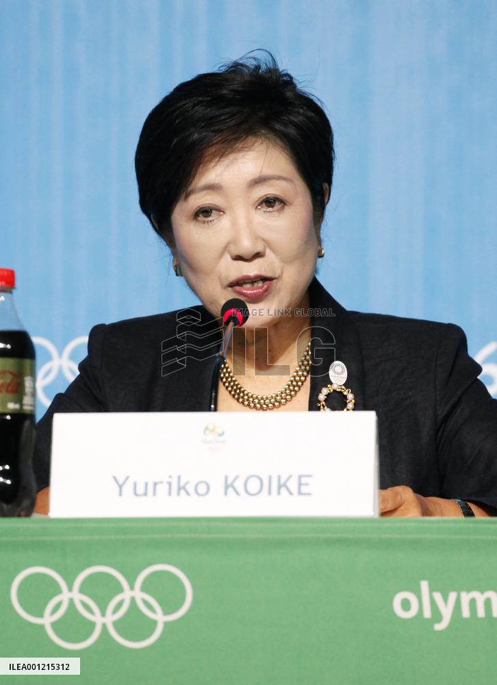 Olympics: Tokyo Gov. Koike in Rio