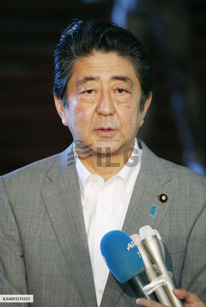 Japan to work with U.S., S. Korea on N. Korea nuclear test report: Abe