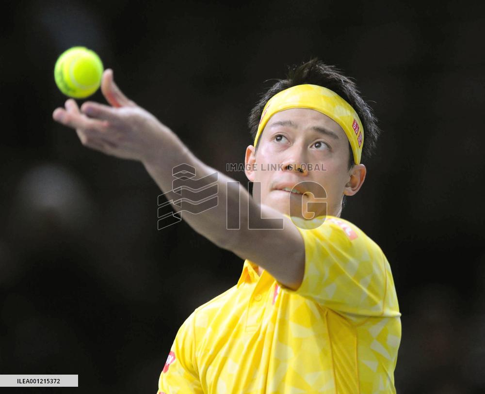Nishikori advances to Paris Masters 3rd round