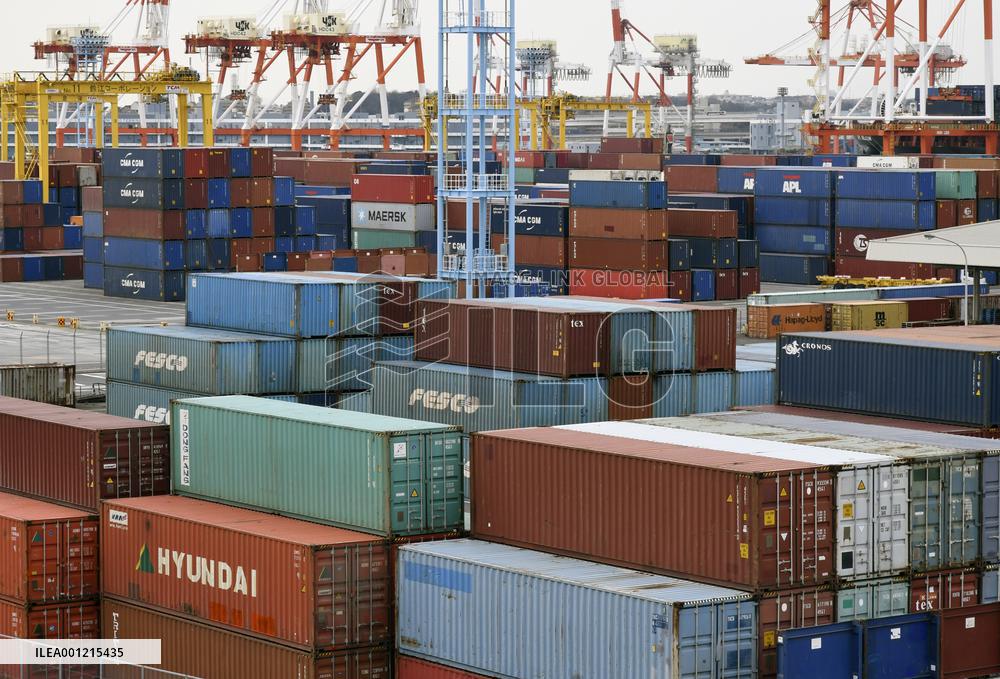 Container terminal in Yokohama