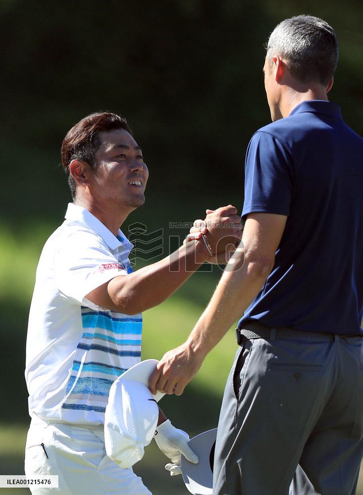 Golf: Tanihara defeats Fisher to reach Match Play semifinals