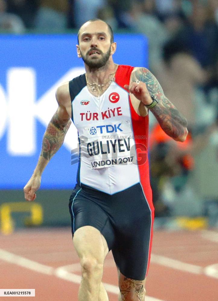 Turkey's Guliyev wins men's 200 meters at world championships