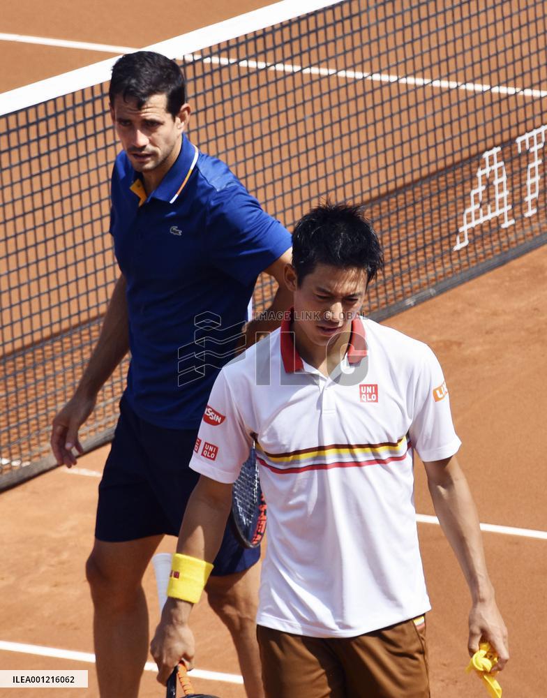 Tennis: Nishikori at Barcelona Open