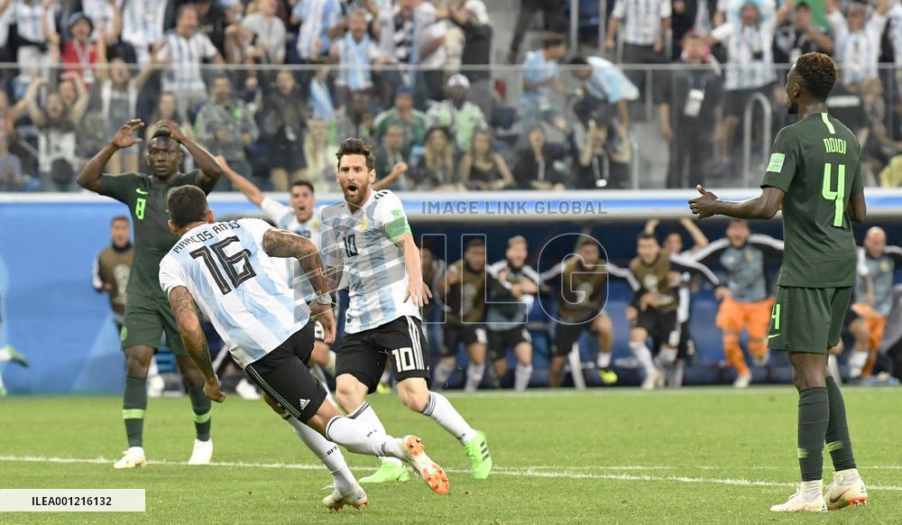 Football: Nigeria vs Argentina at World Cup
