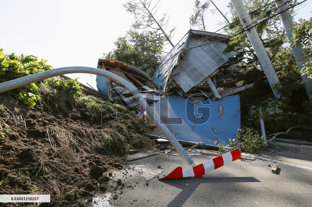 Strong earthquake hits Hokkaido