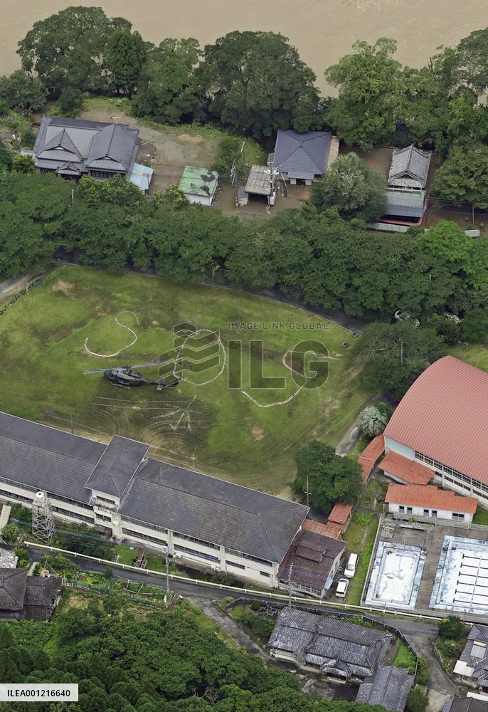 Aftermath of torrential rain in southwestern Japan