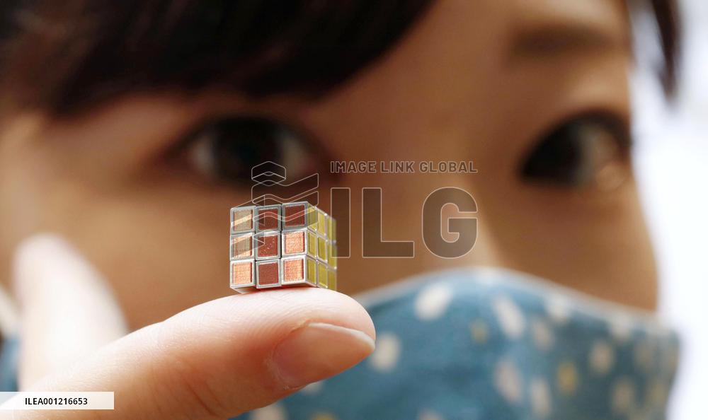 World's tiniest Rubik's Cube puzzle