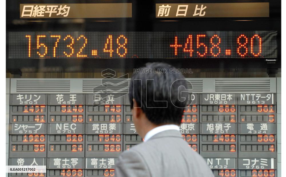 Nikkei bounces back over 450 pts