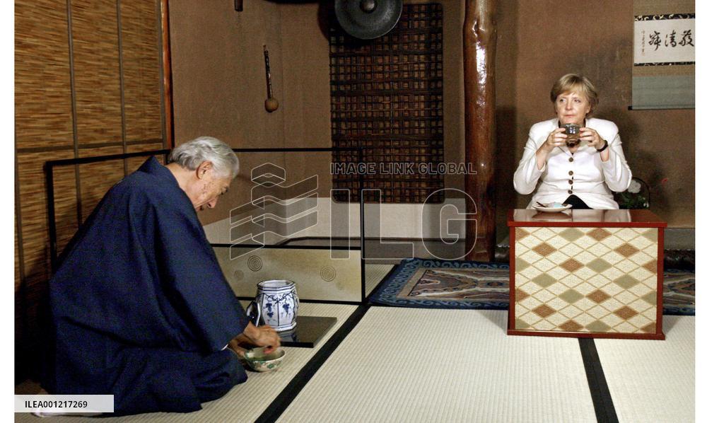 German Chancellor Angela Merkel visits Kyoto