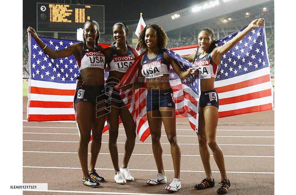 U.S. wins women's 4X400-meter relay at world athletics