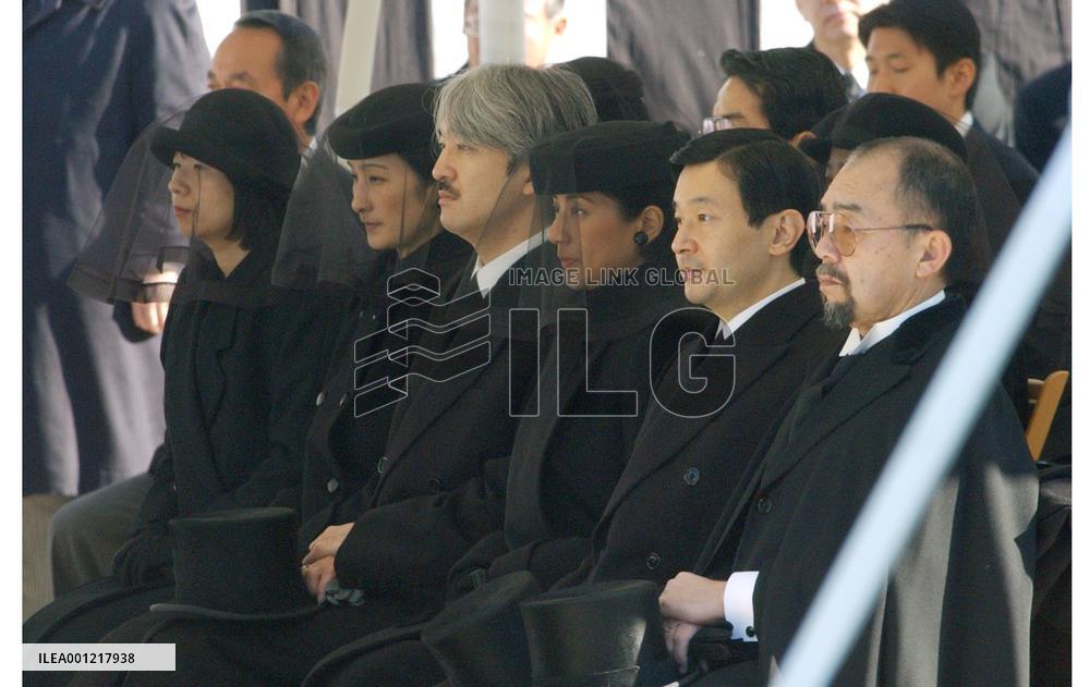 (1)Funeral for Princess Takamatsu held in Tokyo
