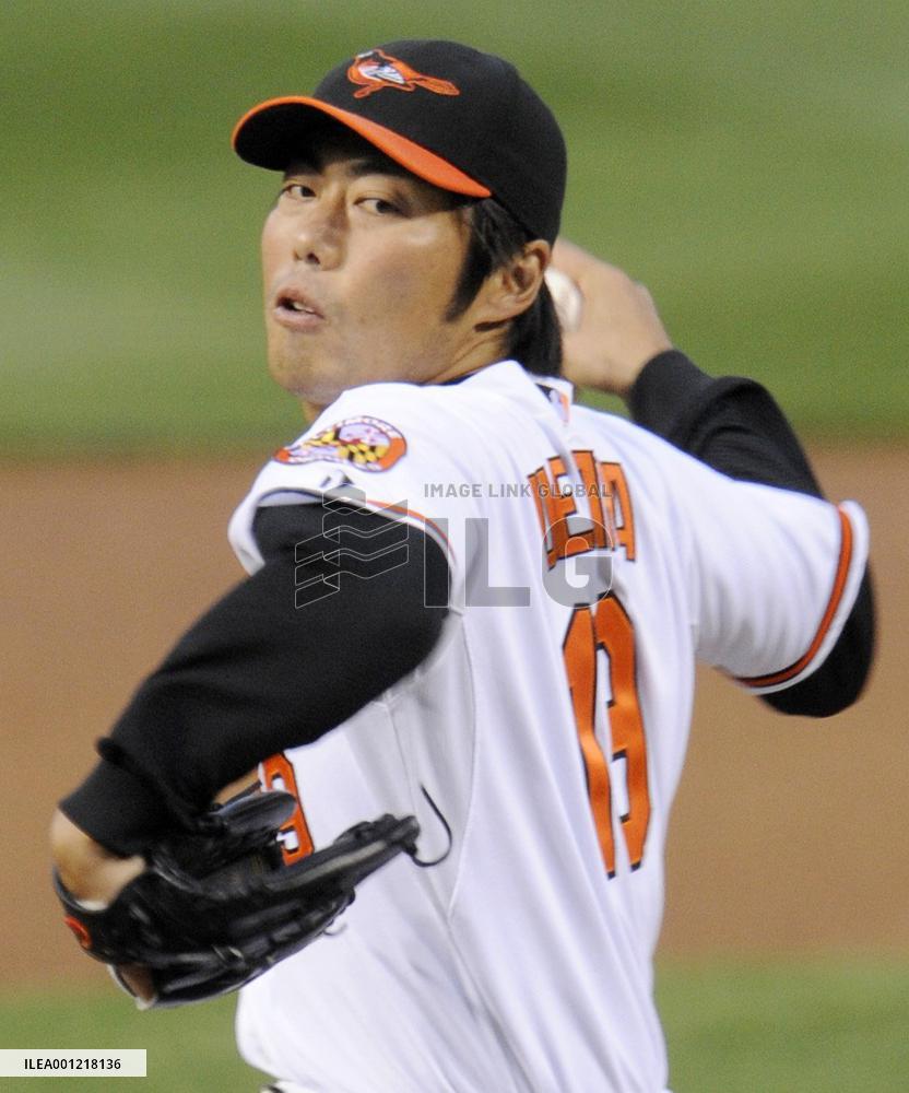 Baltimore Orioles' Uehara pitches against N.Y. Yankees