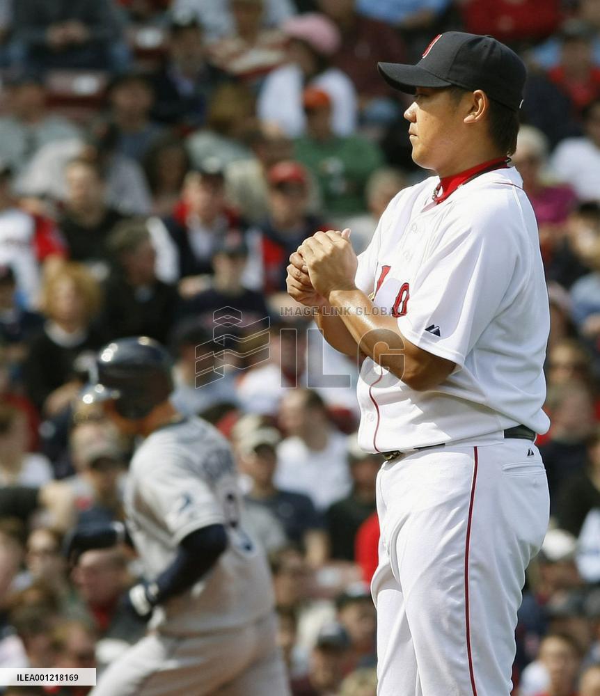 Matsuzaka losing pitcher in game against Rays