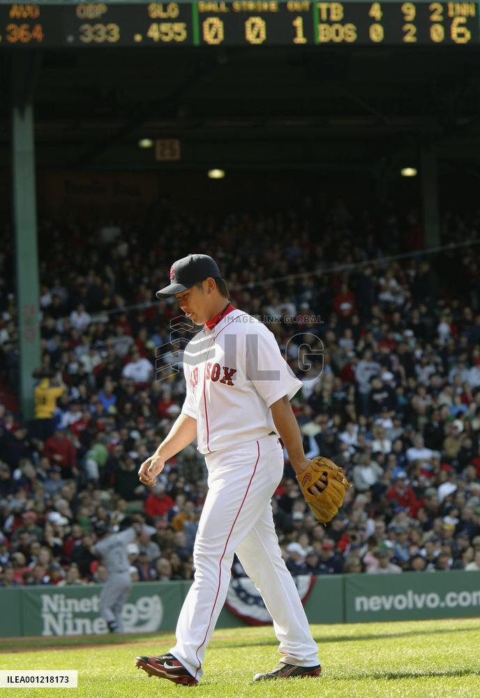 Matsuzaka losing pitcher in game against Rays