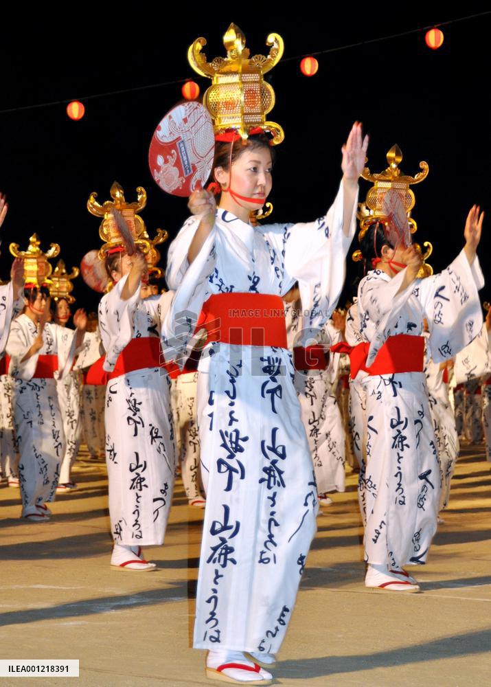 Lanterns on heads
