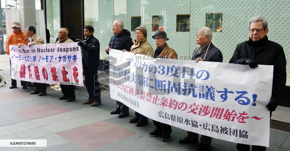 Hiroshima protests U.S. plutonium test