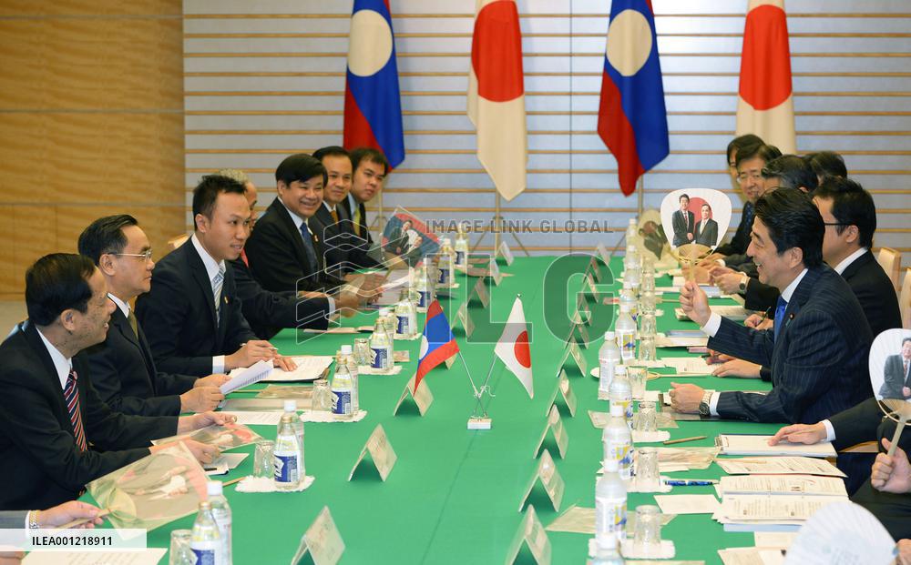 Laotian prime minister in Japan