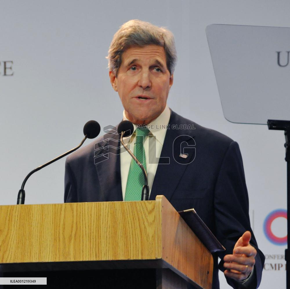 U.S. Secretary of State Kerry at COP20