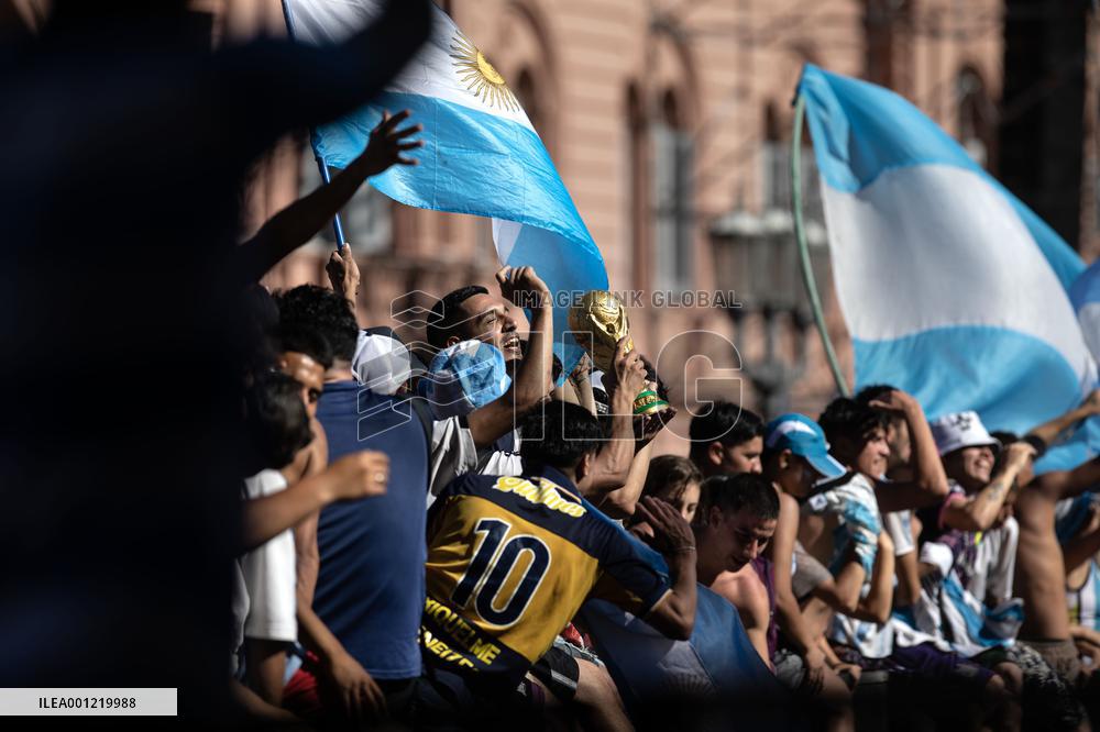 (SP)ARGENTINA-BUENOS AIRES-FOOTBALL-2022 WORLD CUP-CELEBRATION