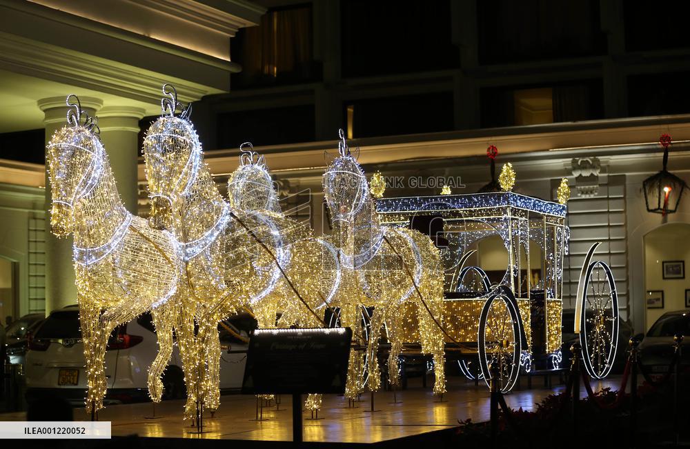 SRI LANKA-COLOMBO-DECORATION-CHRISTMAS