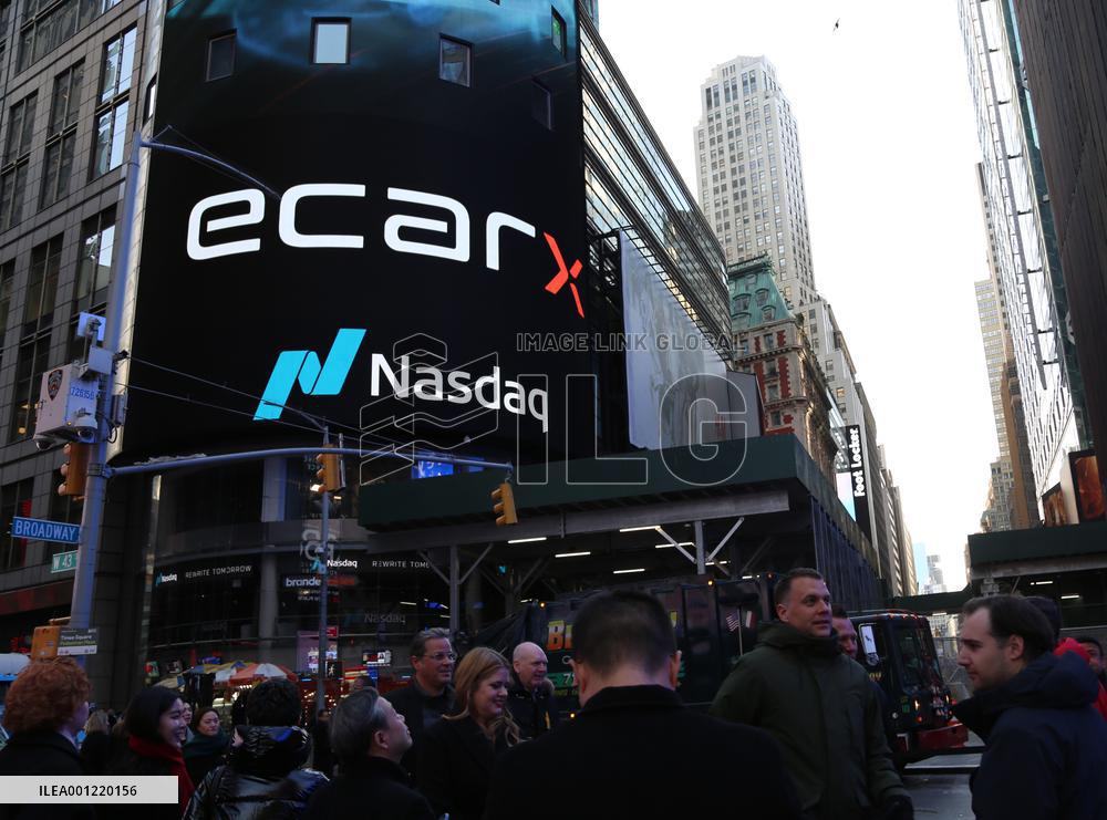 U.S.-NEW YORK-NASDAQ-ECARX-OPENING BELL-CEREMONY