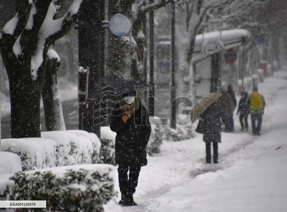 Kanazawa in snow