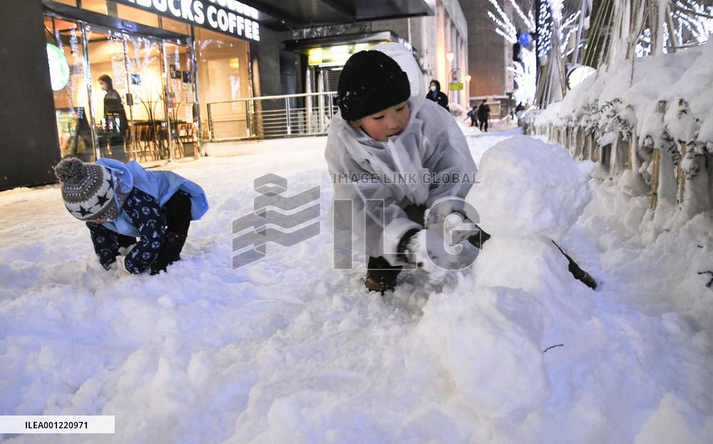 Kanazawa in snow