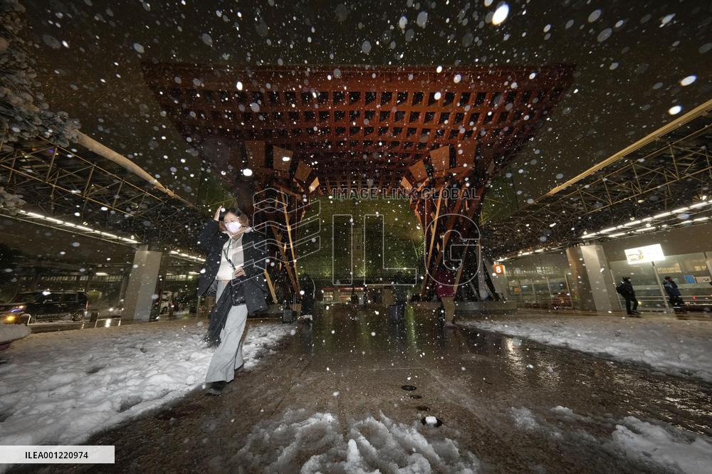 Kanazawa in snow