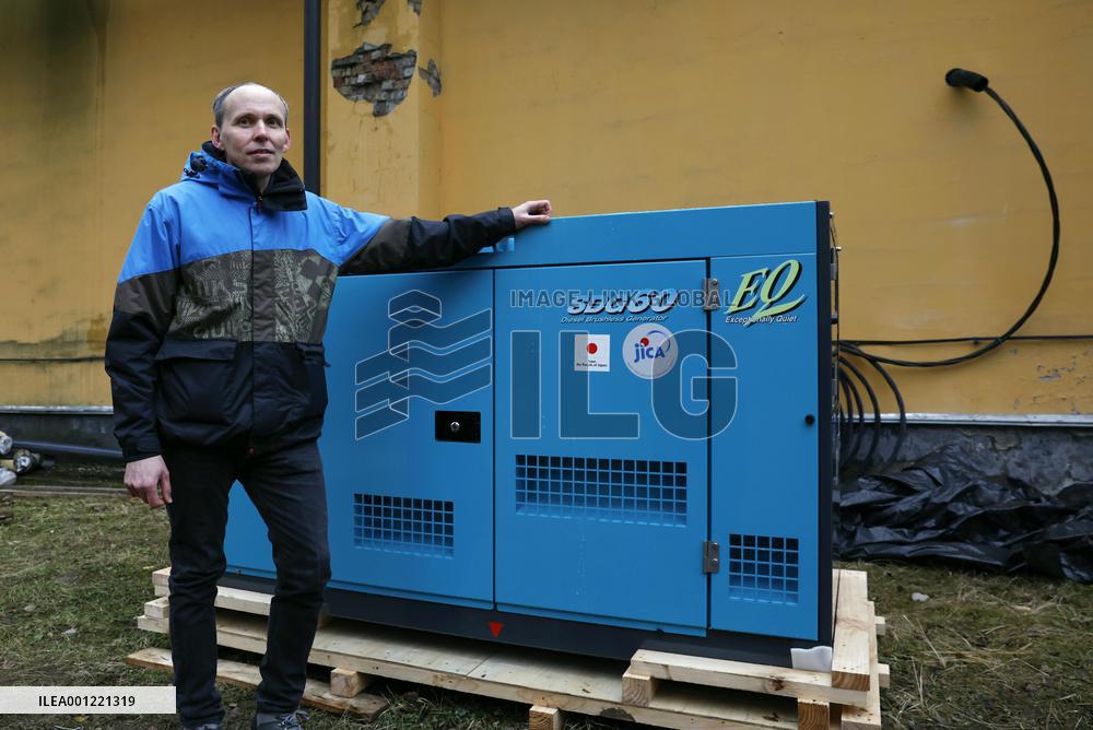 Japan-supplied power generator used in Ukraine