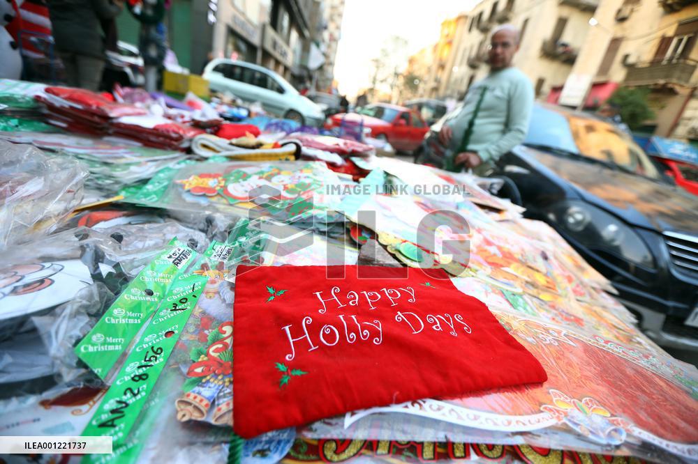 EGYPT-CAIRO-NEW YEAR AND CHRISTMAS-PREPARATION