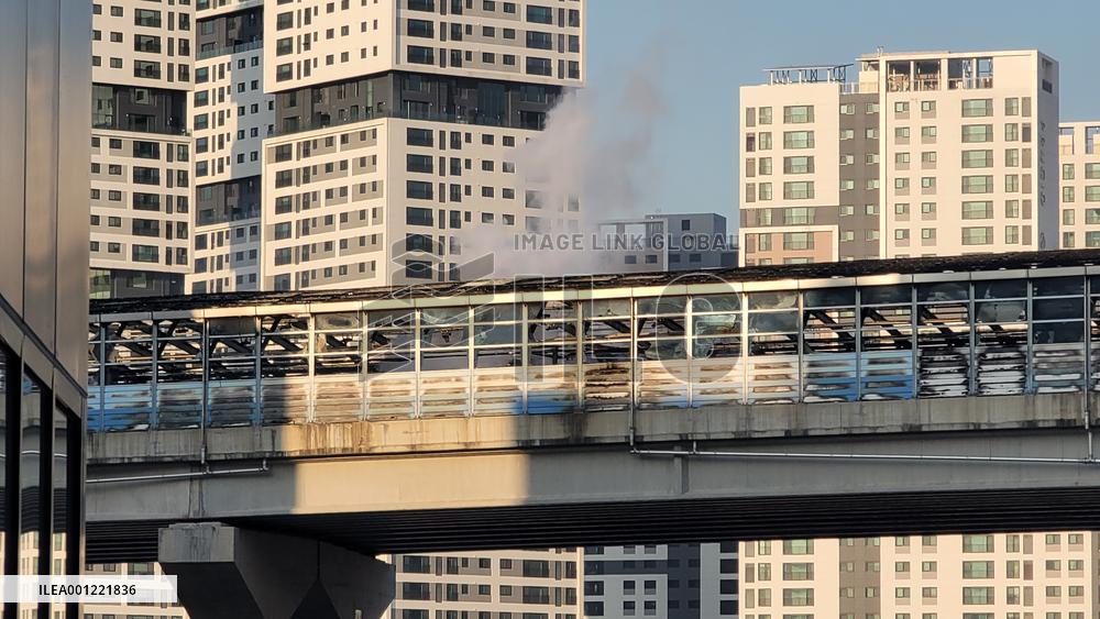 SOUTH KOREA-GWACHEON-EXPRESSWAY-FIRE
