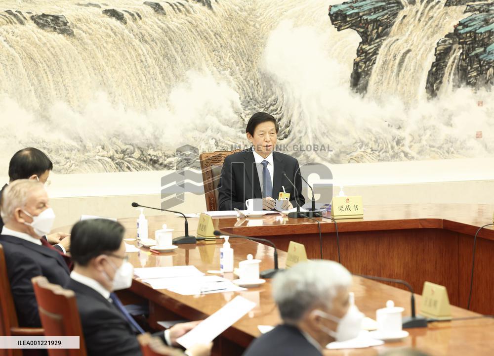 CHINA-BEIJING-LI ZHANSHU-NPC-CHAIRPERSONS-MEETING (CN)