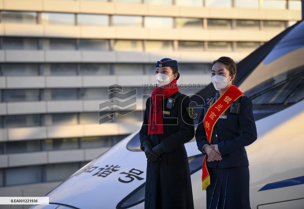 CHINA-NINGXIA-ZHONGWEI-HIGH-SPEED RAILWAY-OPERATION (CN)