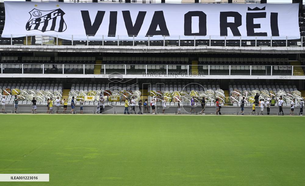(SP)BRAZIL-SANTOS-PELE-FUNERAL