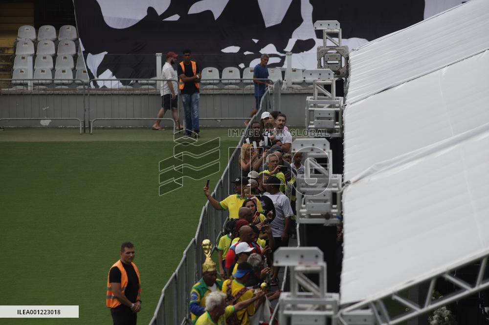 (SP)BRAZIL-SANTOS-PELE-FUNERAL