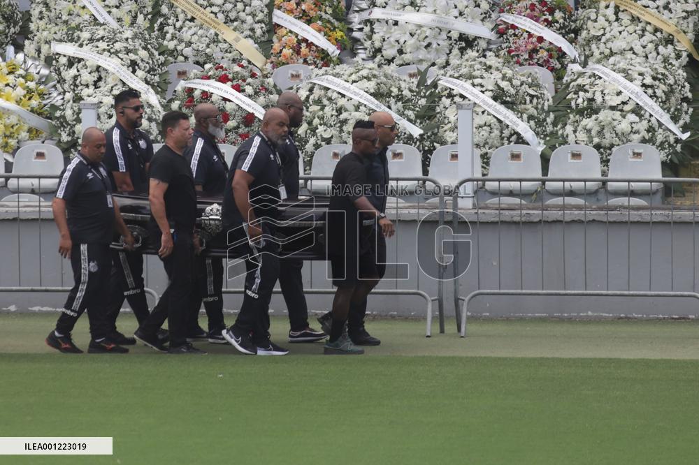 (SP)BRAZIL-SANTOS-PELE-FUNERAL
