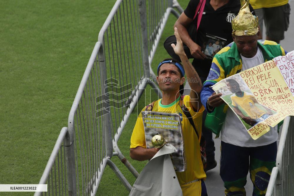 (SP)BRAZIL-SANTOS-PELE-FUNERAL