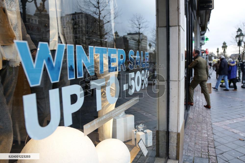 BELGIUM-BRUSSELS-WINTER SALES