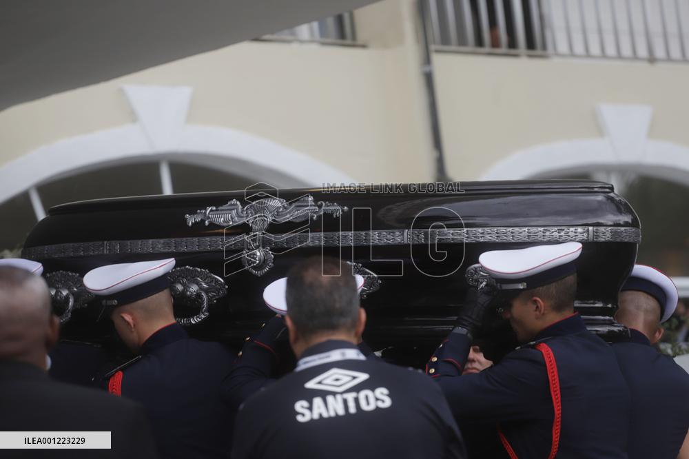 (SP)BRAZIL-SANTOS-PELE-FUNERAL