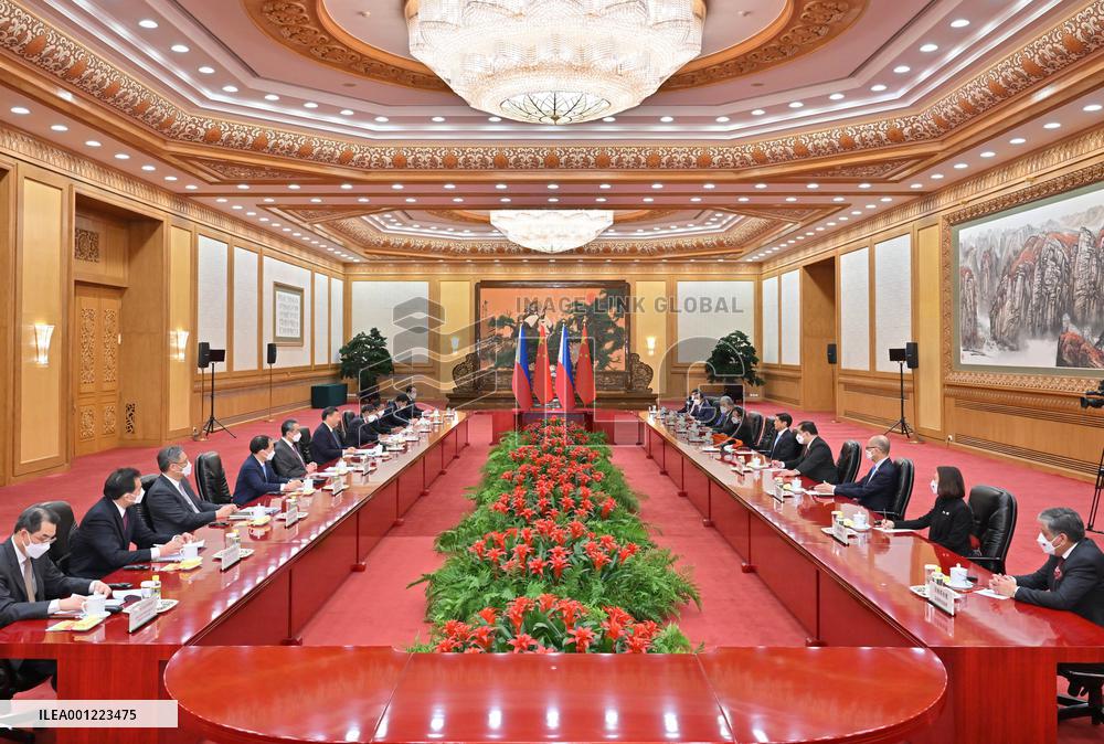 CHINA-BEIJING-XI JINPING-PHILIPPINE PRESIDENT-TALKS (CN)