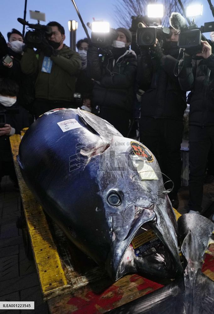 New Year tuna auction in Tokyo
