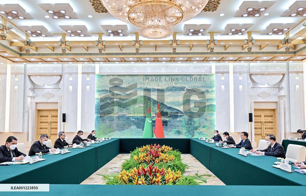 CHINA-BEIJING-HAN ZHENG-TURKMEN DEPUTY PM-MEETING (CN)
