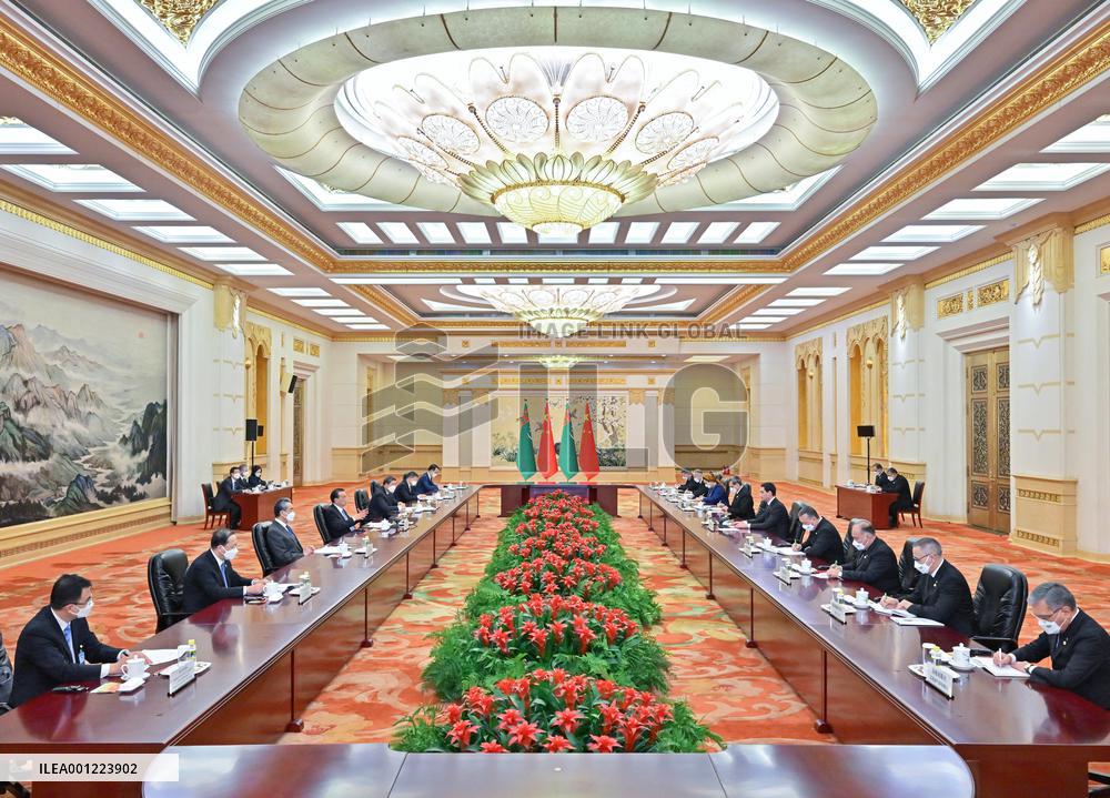 CHINA-BEIJING-LI KEQIANG-TURKMEN PRESIDENT-MEETING (CN)