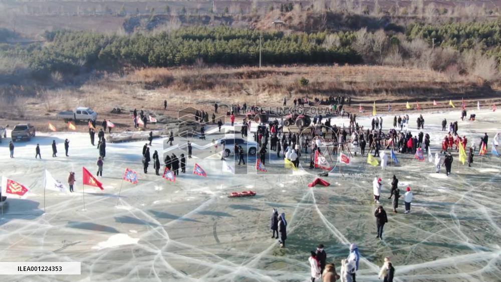 Big harvest in N China winter fishing